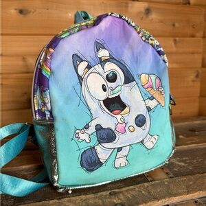 Nikkolie Crafts Bluey Handmade Custom Character Mini Backpack